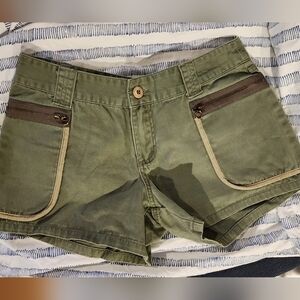 Billabong Green Cargo Shorts Relaxed Fit